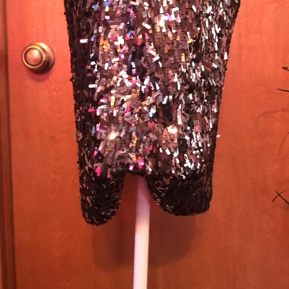 Sexy Express Silver Sequin Dress - Picture 13 of 16
